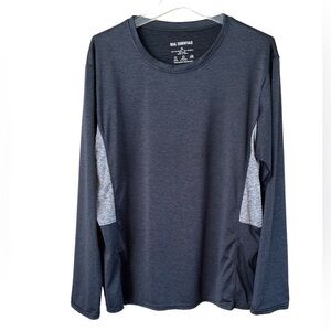 Real Essentials men’s size XL pullover polyester spandex long sleeves dark gray